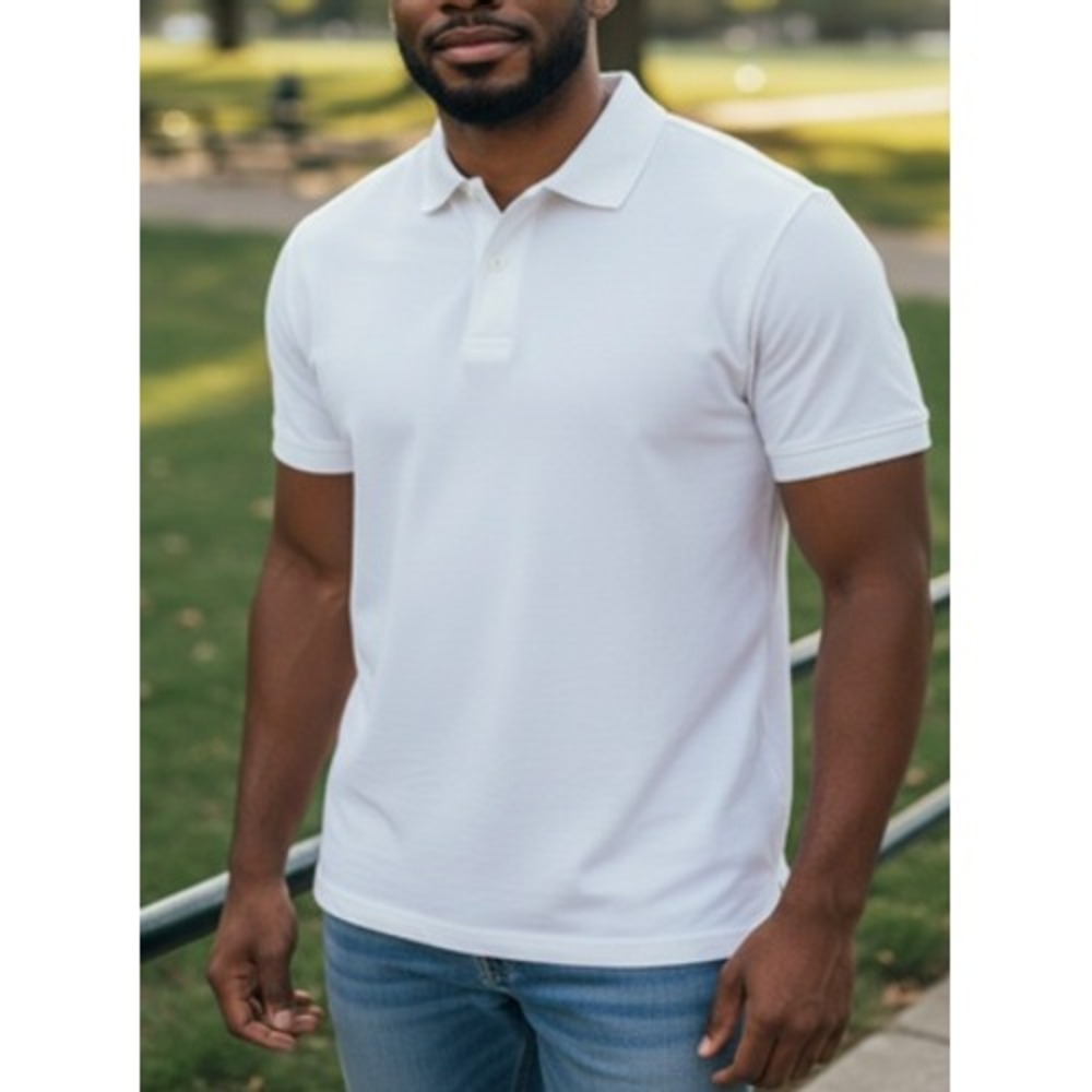 Saddlebred Perfect Polo Mens XL White Short Sleeve Mesh Polo Shirt‎ Excellent